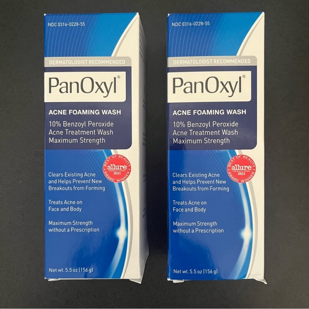 PanOxyl 10% Benzoyl Peroxide Wash (2 Pack)